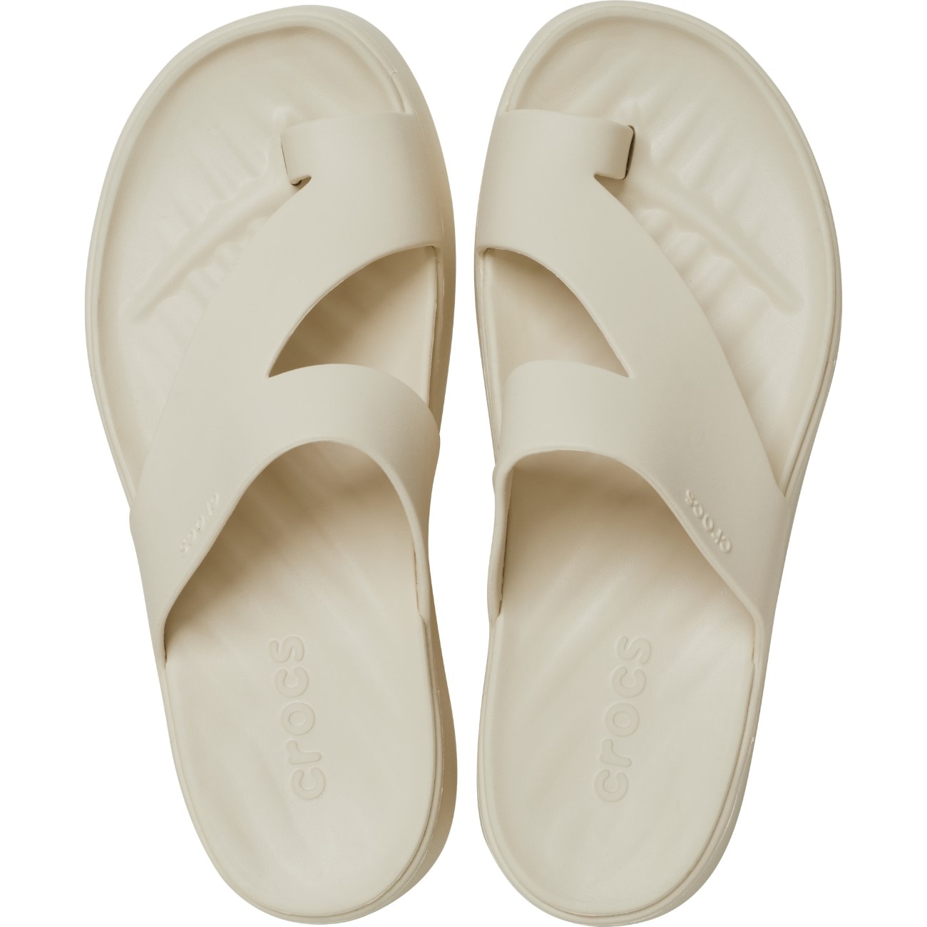 Sandalias de mujer Getaway Platform Toe Loop W Crocs - Marrón claro Marrón claro-3