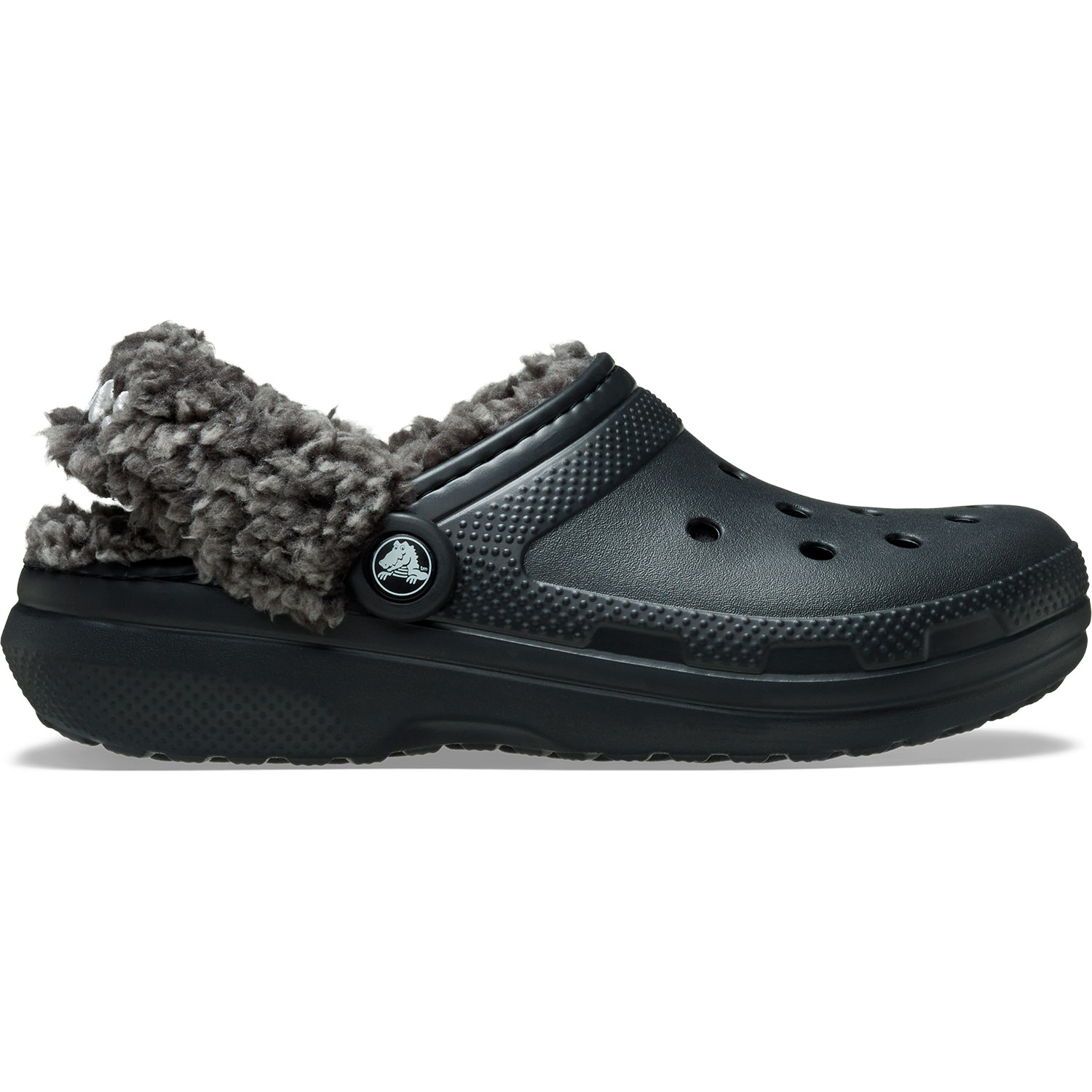 Zuecos unisex Classic Fleece Lined Clog U Crocs - Negro Negro-1