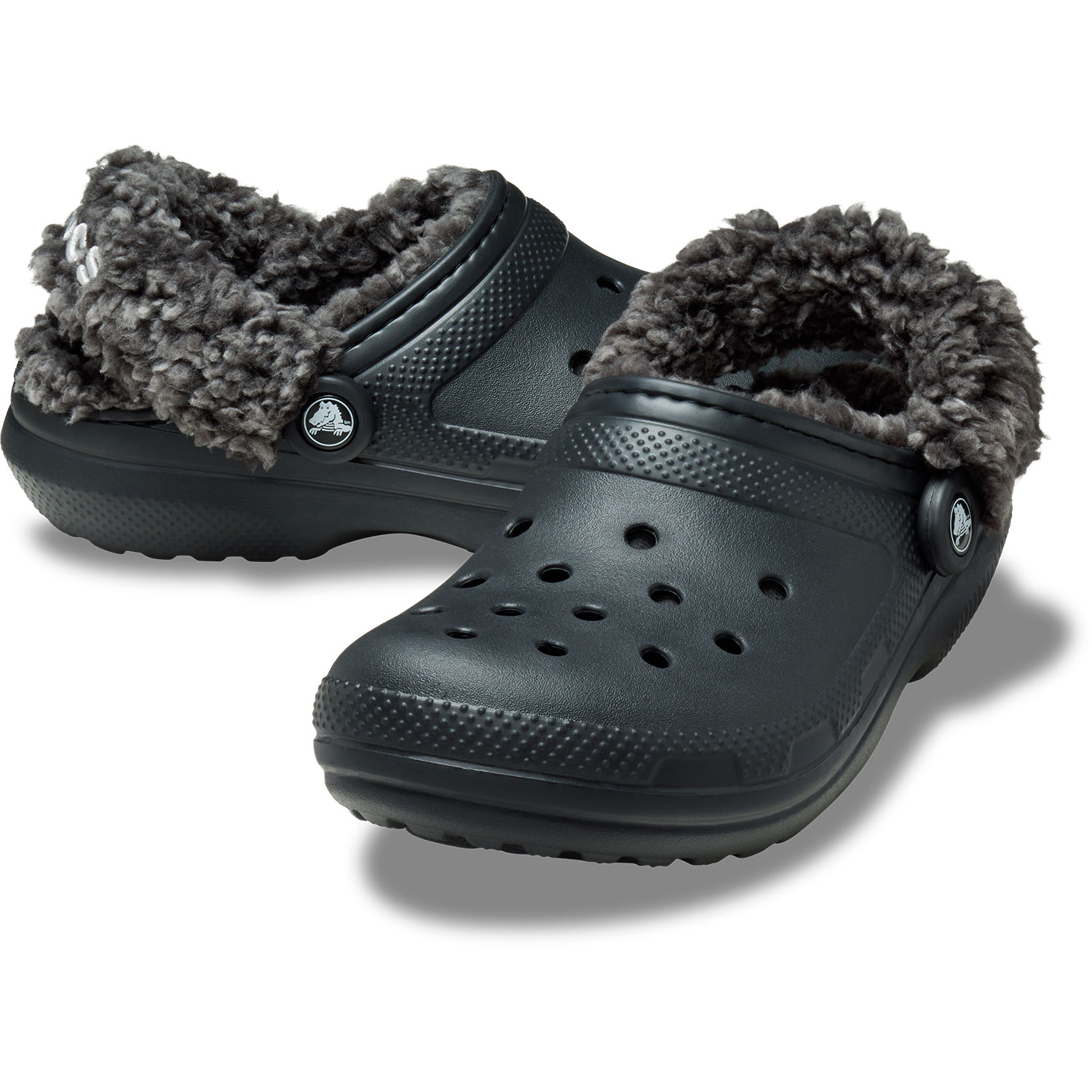 Zuecos unisex Classic Fleece Lined Clog U Crocs - Negro Negro-2