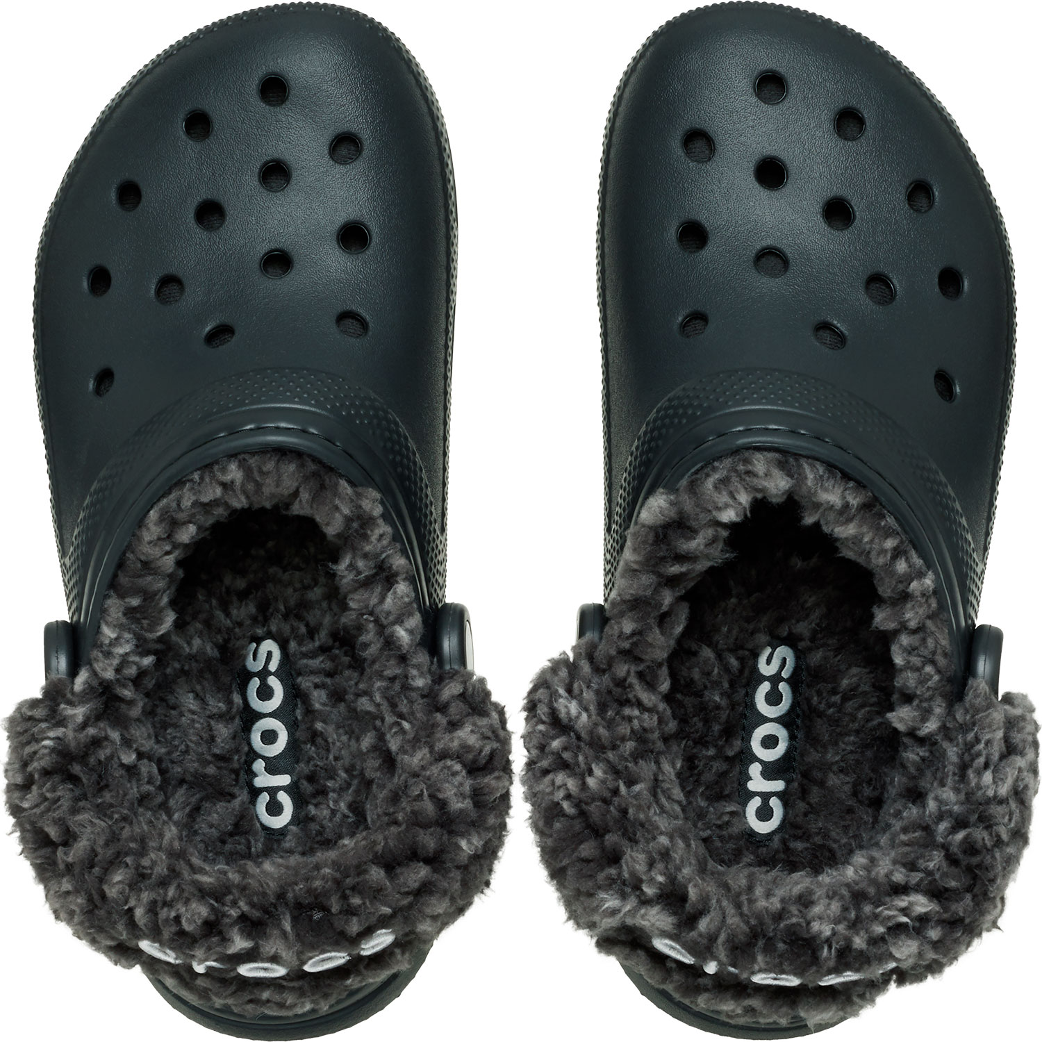 Zuecos unisex Classic Fleece Lined Clog U Crocs - Negro Negro-3