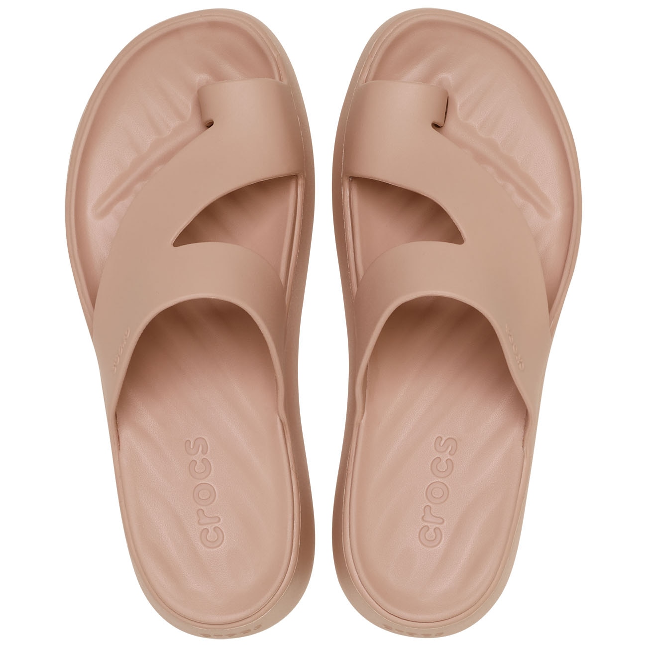 Sandalias de mujer Getaway Platform Toe Loop W Crocs - Rosa Rosa-3
