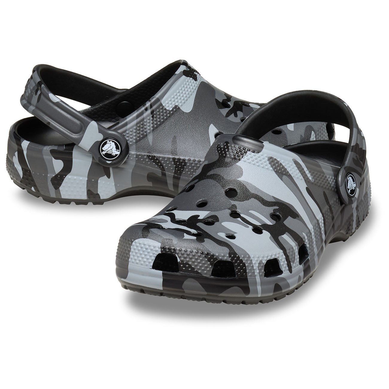 Zuecos de niños Classic Camouflage Clog K Crocs - Gris Gris-2