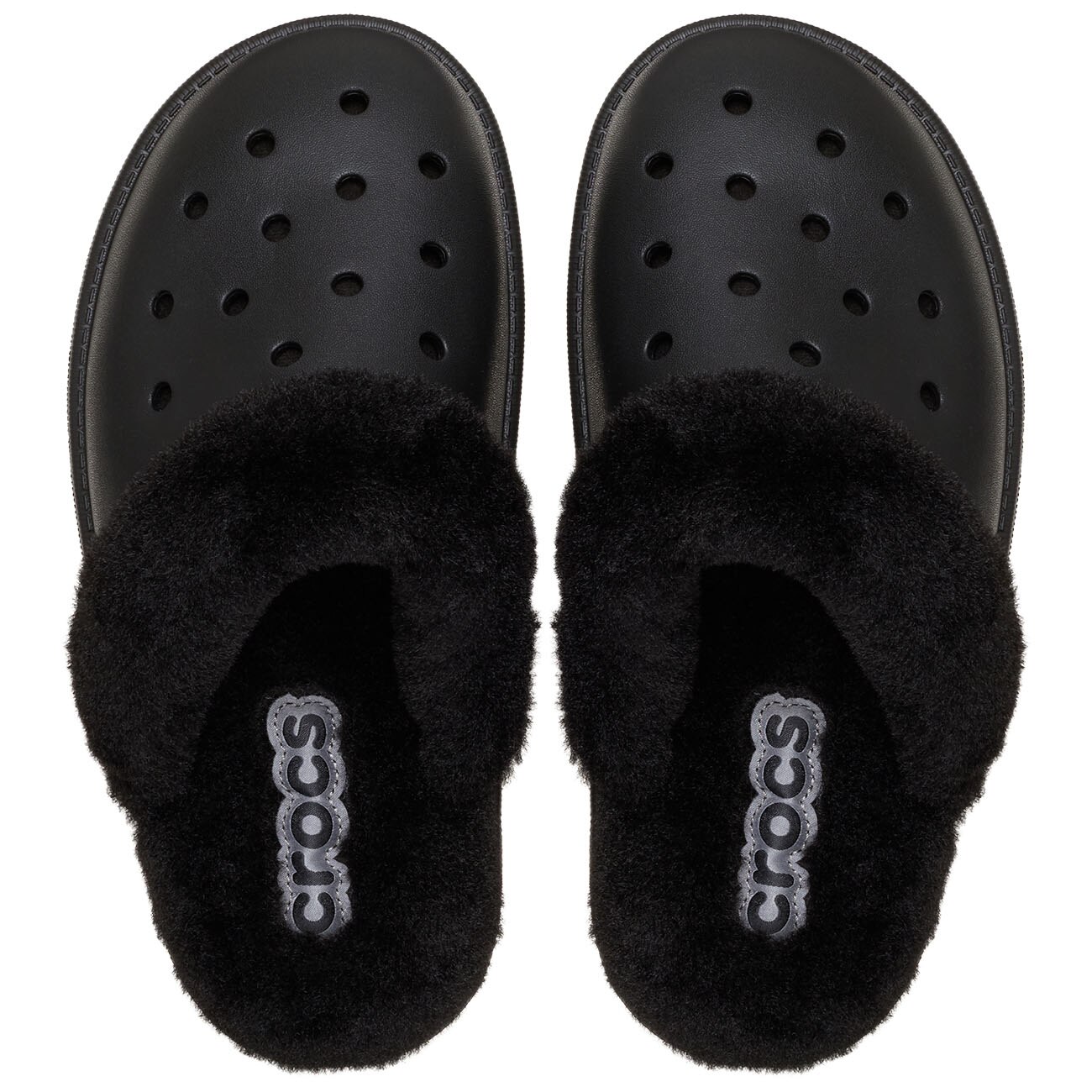 Zapatillas de casa unisex Classic Fuzz Scuff U Crocs - Negro Negro-3