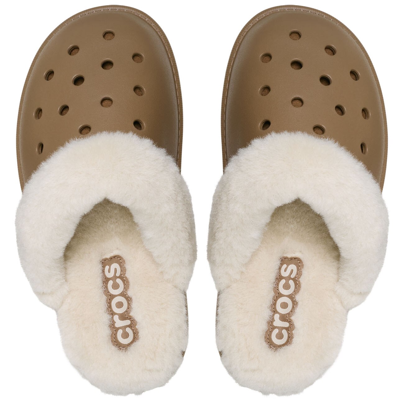 Zapatillas de casa unisex Classic Fuzz Scuff U Crocs - Natural Natural-3