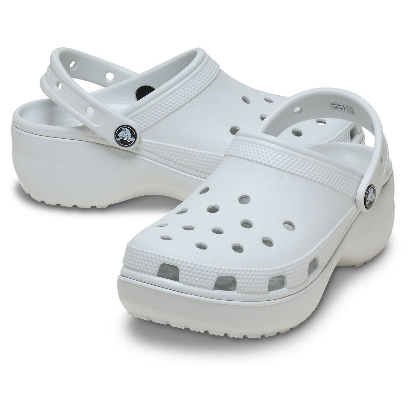 Zuecos de mujer con plataforma Classic Platform Crocs - Gris Gris-2