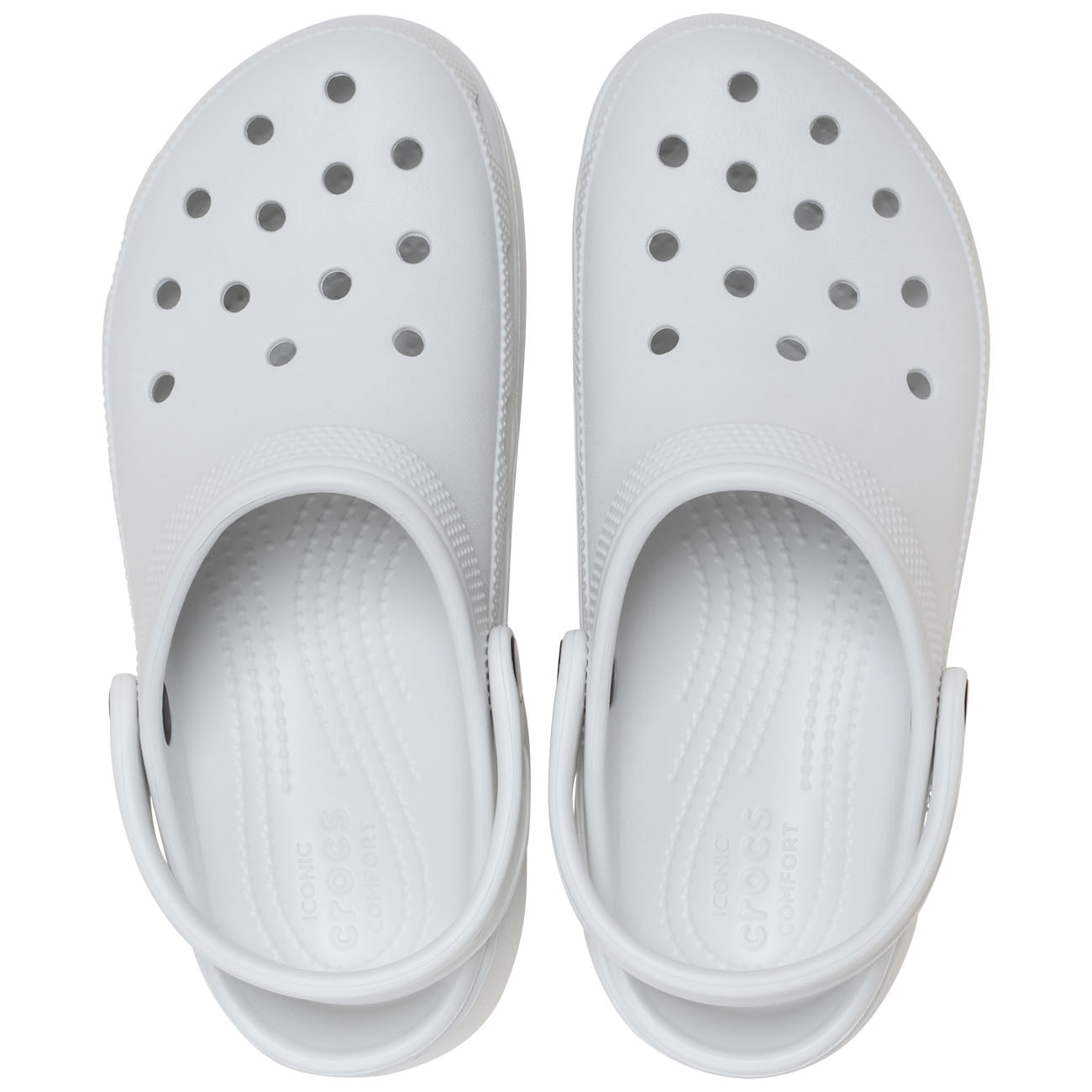 Zuecos de mujer con plataforma Classic Platform Crocs - Gris Gris-3