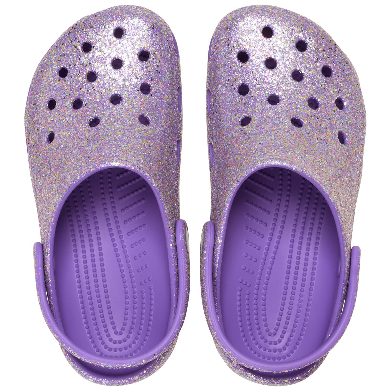 Zuecos de niños Classic Fantasy Glitter Clog K Crocs - Morado Morado-3