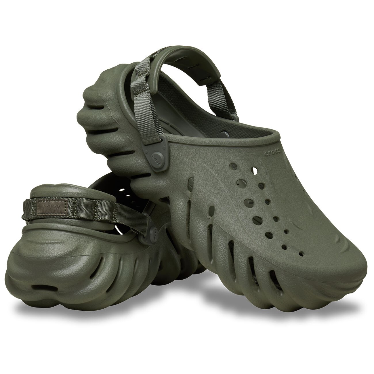 Zuecos unisex Echo U Crocs - Verde Verde-2