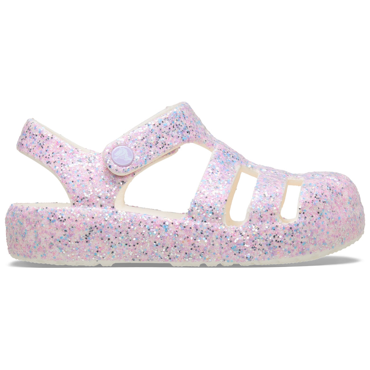 Imagen 1 de Sandalias de bebés Classic Glitter Fisherman T Crocs Blanco
