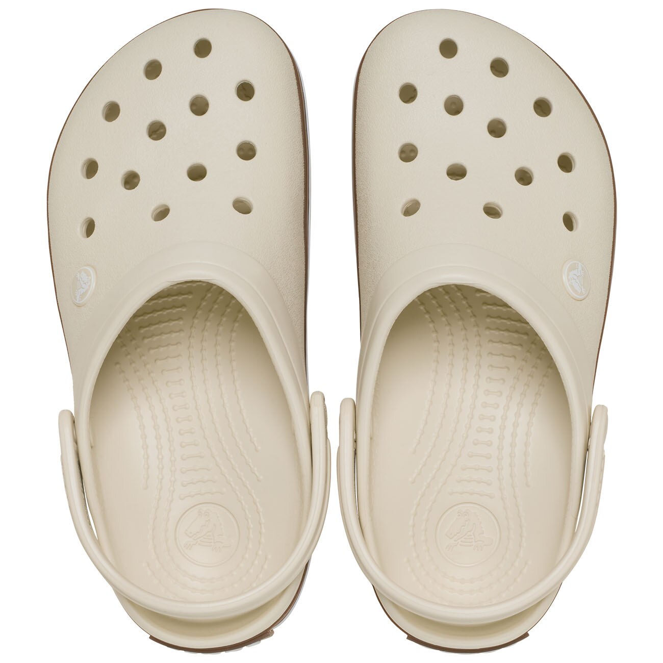 Crocs Crocband Gum Clog U para hombre y mujer - Blanco Blanco-3
