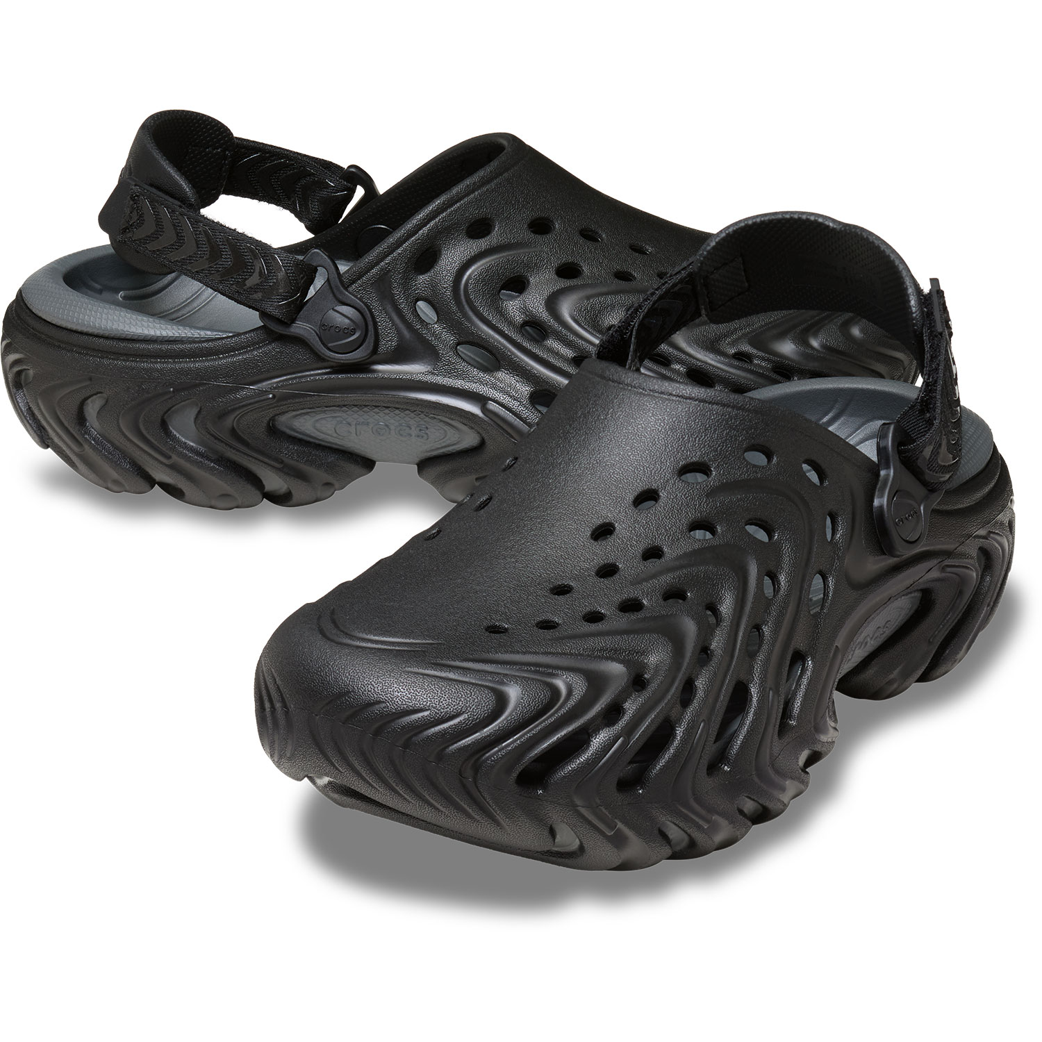 Imagen 2 de Zuecos unisex Echo II Chrome Clog U Crocs - Negro Negro