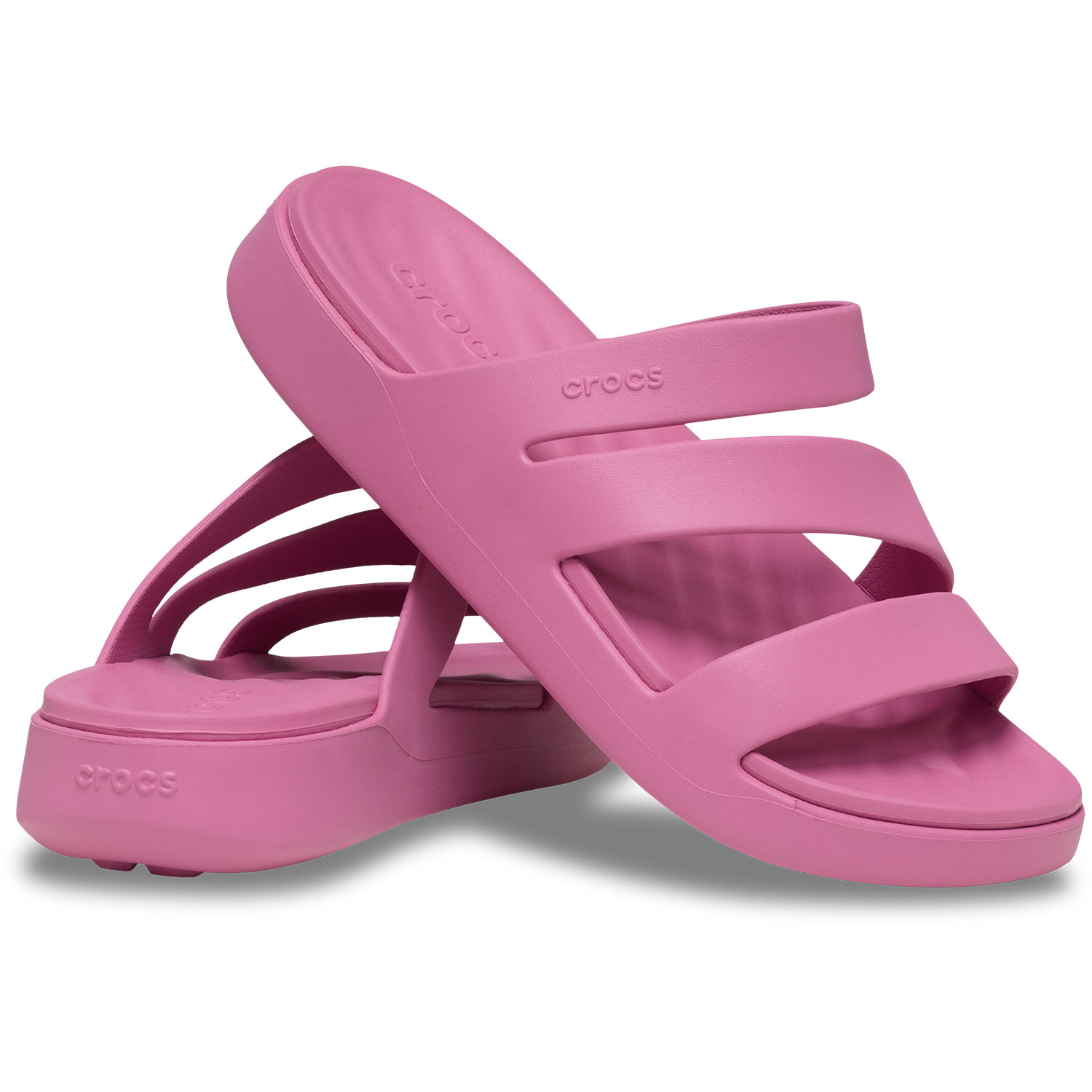 Sandalias de mujer Getaway Strappy W Crocs - Rosa Rosa-2