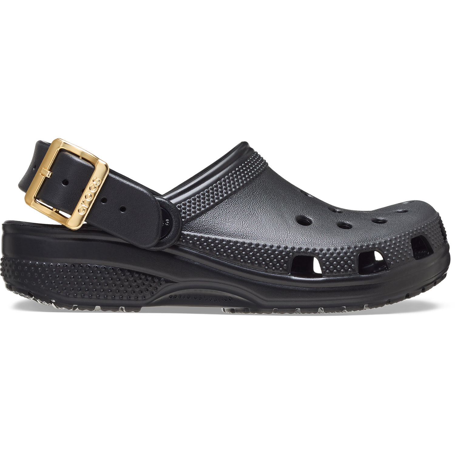 Imagen 0 de Zuecos de niños Classic Metallic Buckle Clog K Crocs Negro
