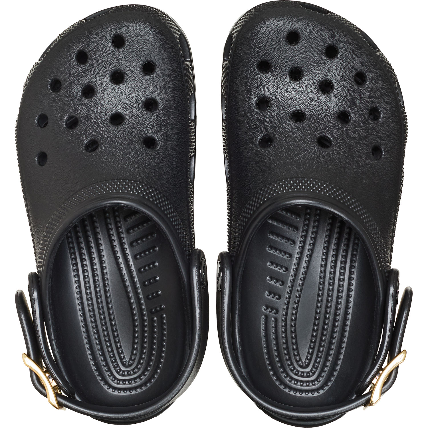 Zuecos de niños Classic Metallic Buckle Clog K Crocs - Negro Negro-3