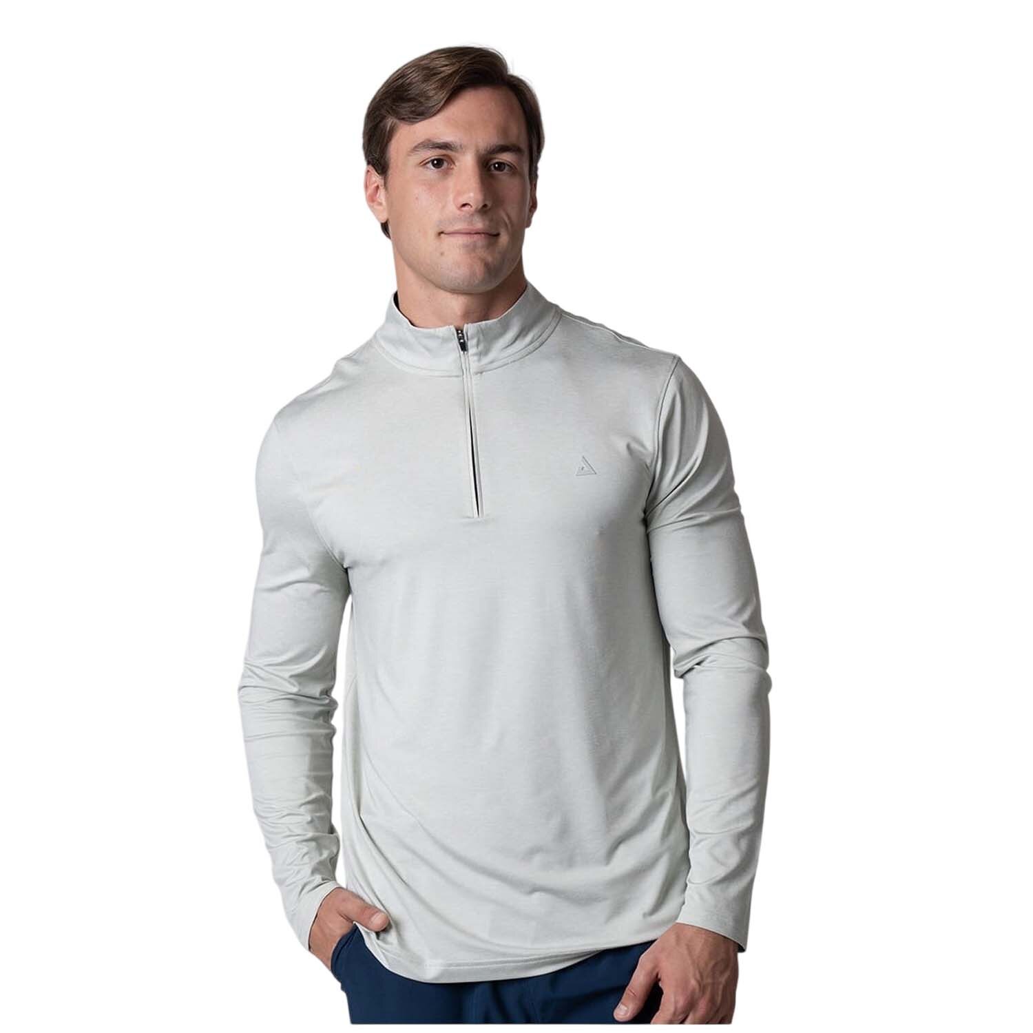 Imagen 0 de Camiseta de pickleball de hombre QUARTER ZIP Joola Gris claro