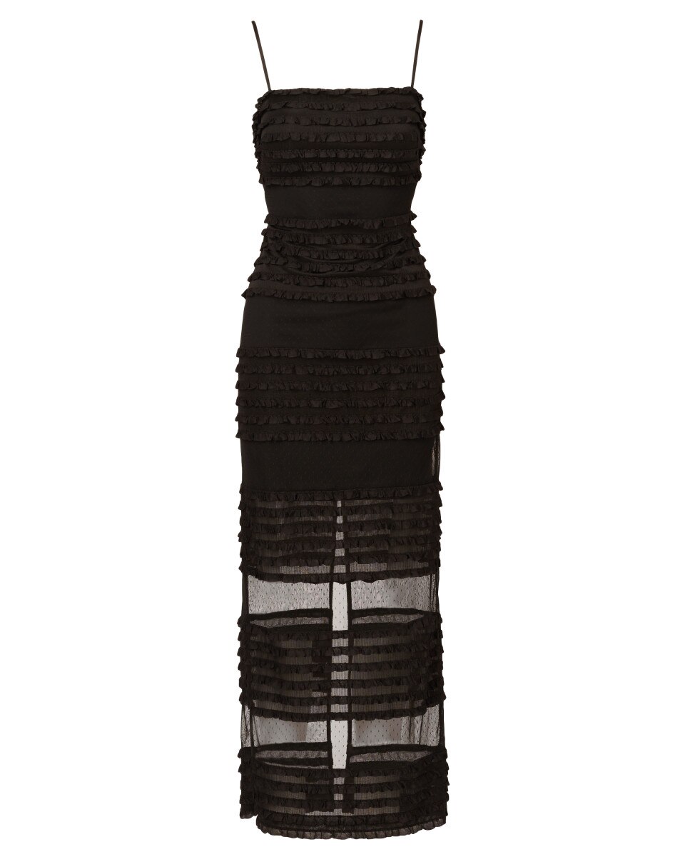 Vestido largo de mujer sin mangas - Adrianna Papell - Negro Negro-5
