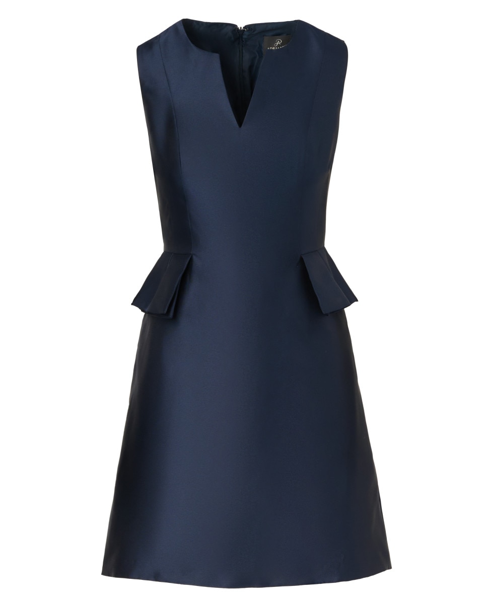 Vestido corto de mujer sin mangas - Adrianna Papell - Azul marino Azul marino-5
