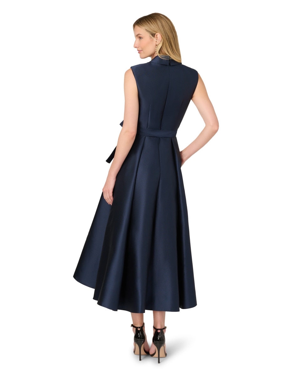 Vestido midi de mujer liso - Adrianna Papell - Azul marino Azul marino-2