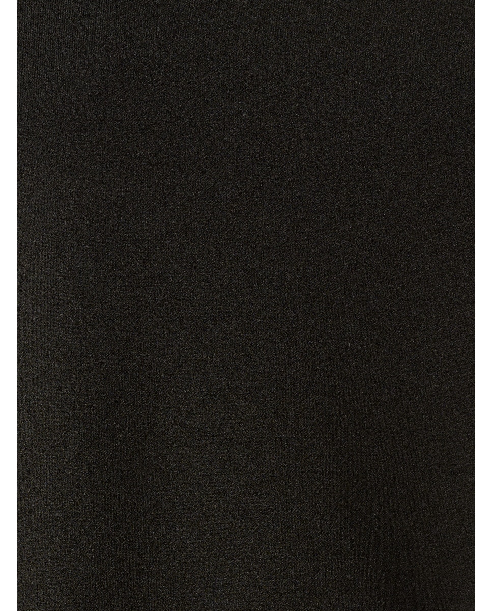 Vestido de manga corta con perlas - Adrianna Papell - Negro Negro-4