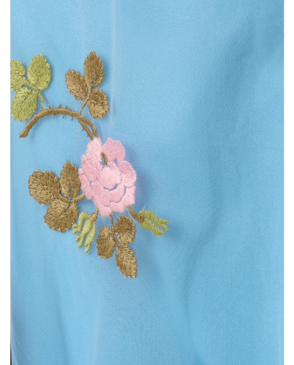 Vestido floral con escote cruzado - Adrianna Papell - Azul celeste Azul celeste-4