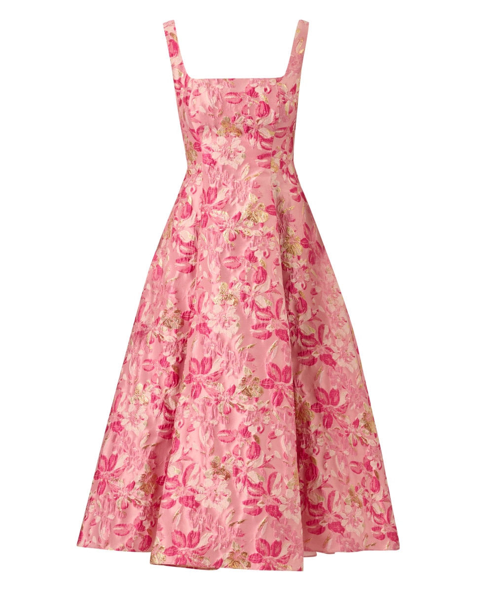 Vestido mikado de tirantes con bolsillos - Adrianna Papell - Multicolor Multicolor-5