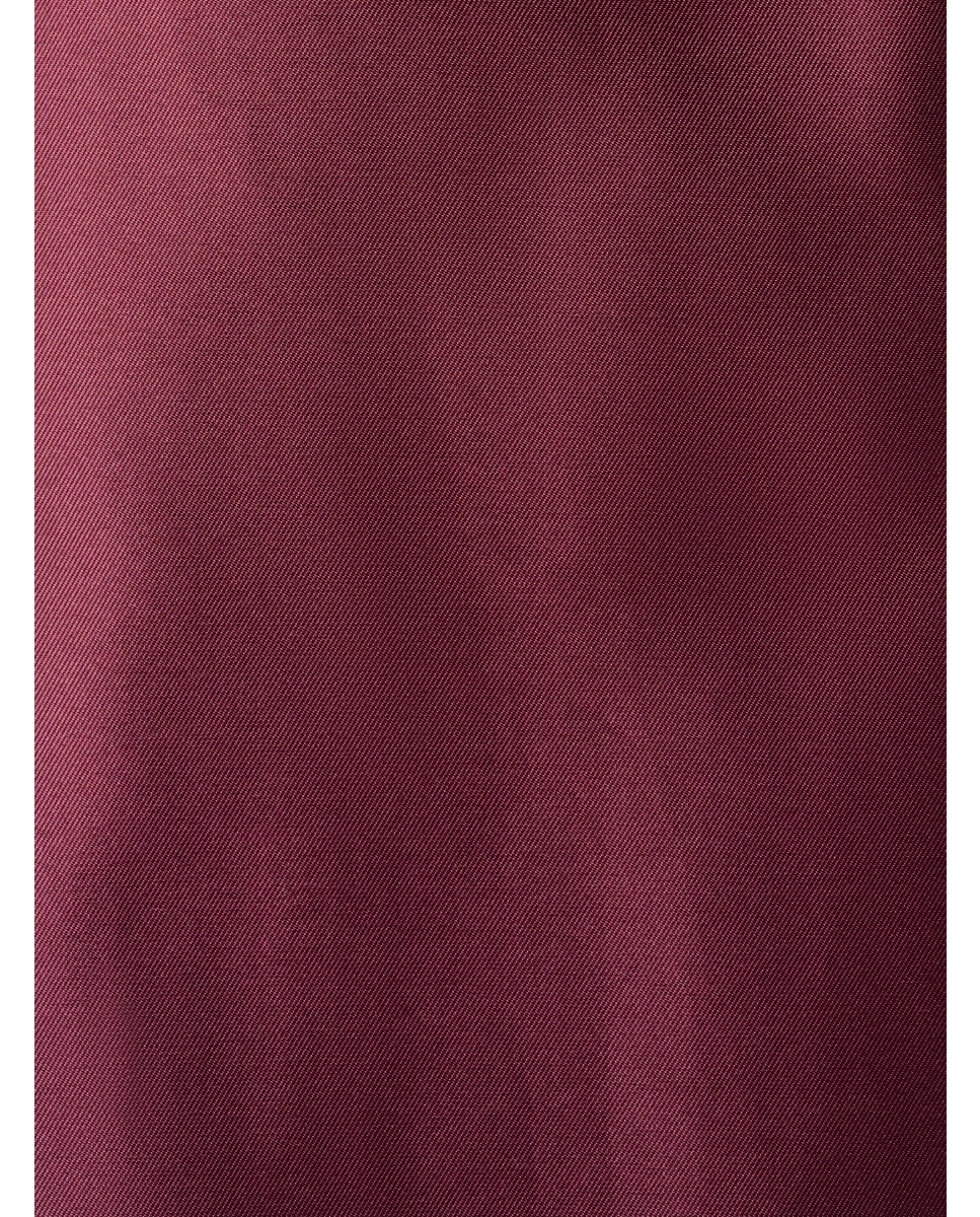 Vestido con caida asimétrica y escote floral - Adrianna Papell - Rojo Rojo-4