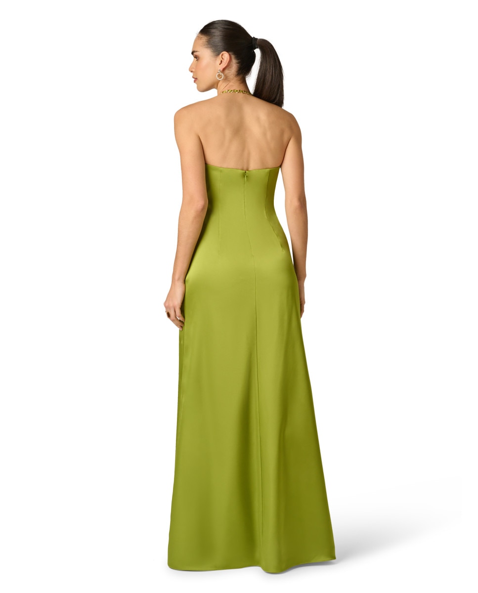Vestido holgado con escote en uve sin mangas - Adrianna Papell - Verde Verde-2