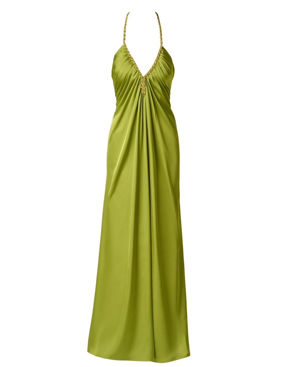 Vestido holgado con escote en uve sin mangas - Adrianna Papell - Verde Verde-5