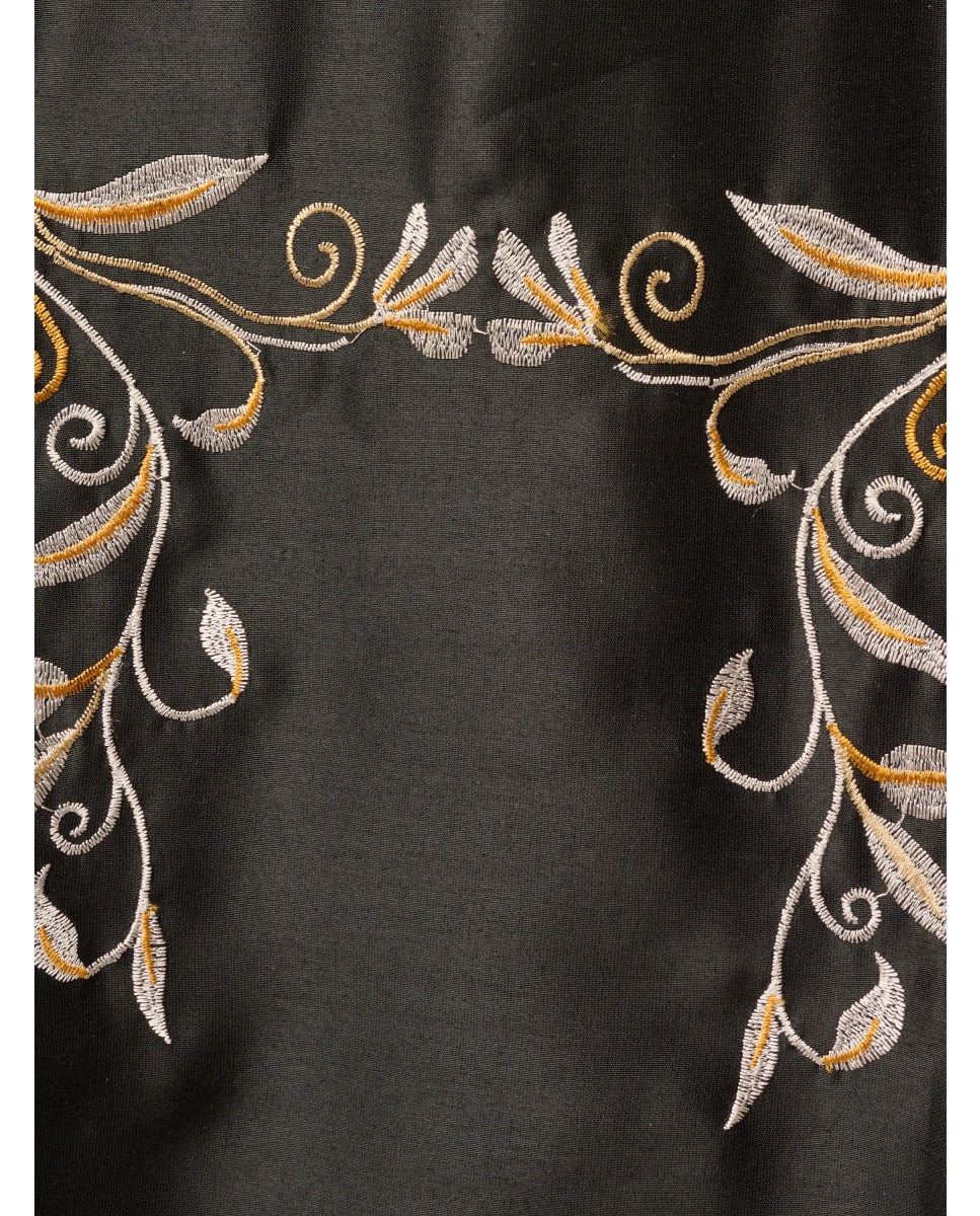 Vestido floral con escote cuadrado - Adrianna Papell - Negro Negro-3