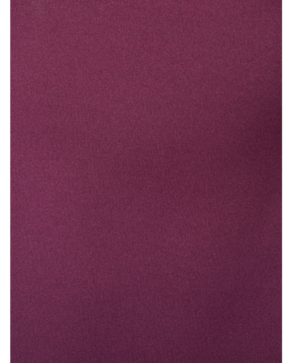 Vestido midi con capa, aplique floral y corte recto - Adrianna Papell - Morado Morado-4