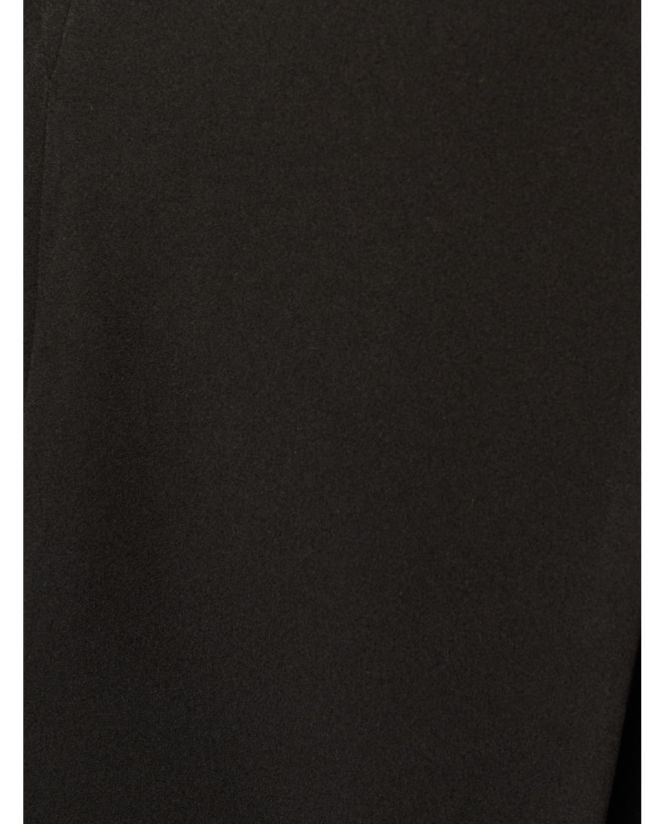 Vestido corto con escote chal y botones dobles - Adrianna Papell - Negro Negro-5