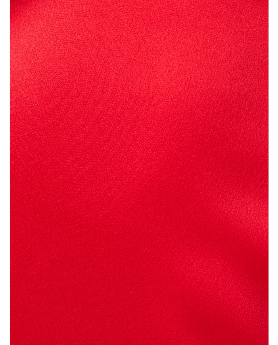 Vestido capa con pedrería y abertura - Adrianna Papell - Rojo Rojo-5