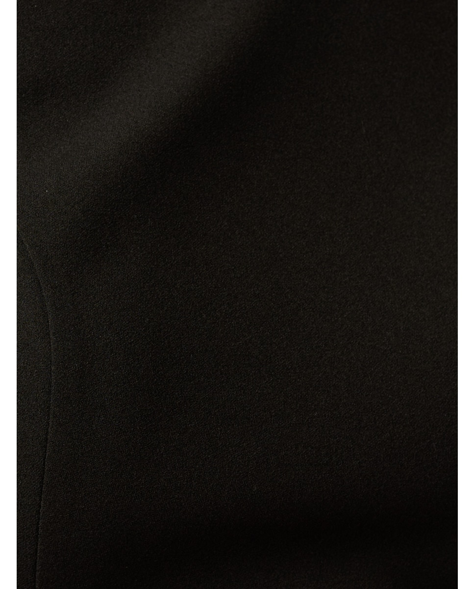 Vestido midi con volante y lazo - Adrianna Papell - Negro Negro-4
