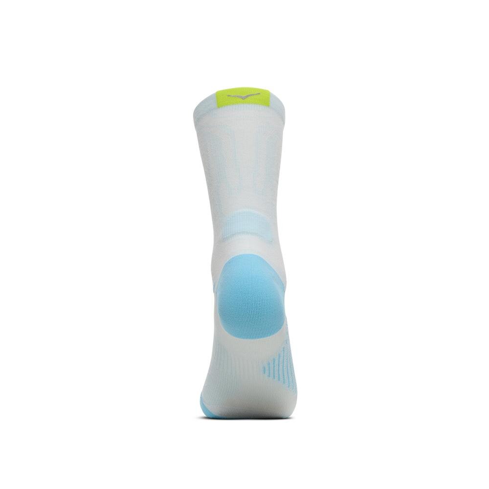 Calcetín unisex CLF 10 CREW RUN SOCK HOKA - Blanco / Turquesa Blanco / Turquesa-4
