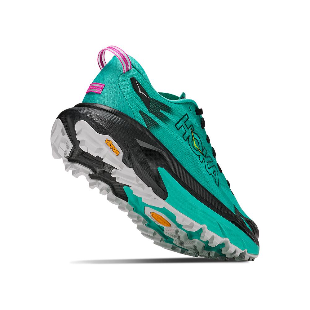 Imagen 5 de Zapatillas de trail running de mujer MAFATE 5 HOKA - Negro / Verde Negro / Verde