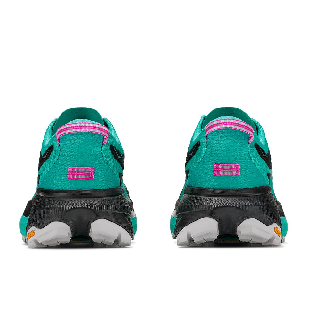 Imagen 6 de Zapatillas de trail running de mujer MAFATE 5 HOKA - Negro / Verde Negro / Verde