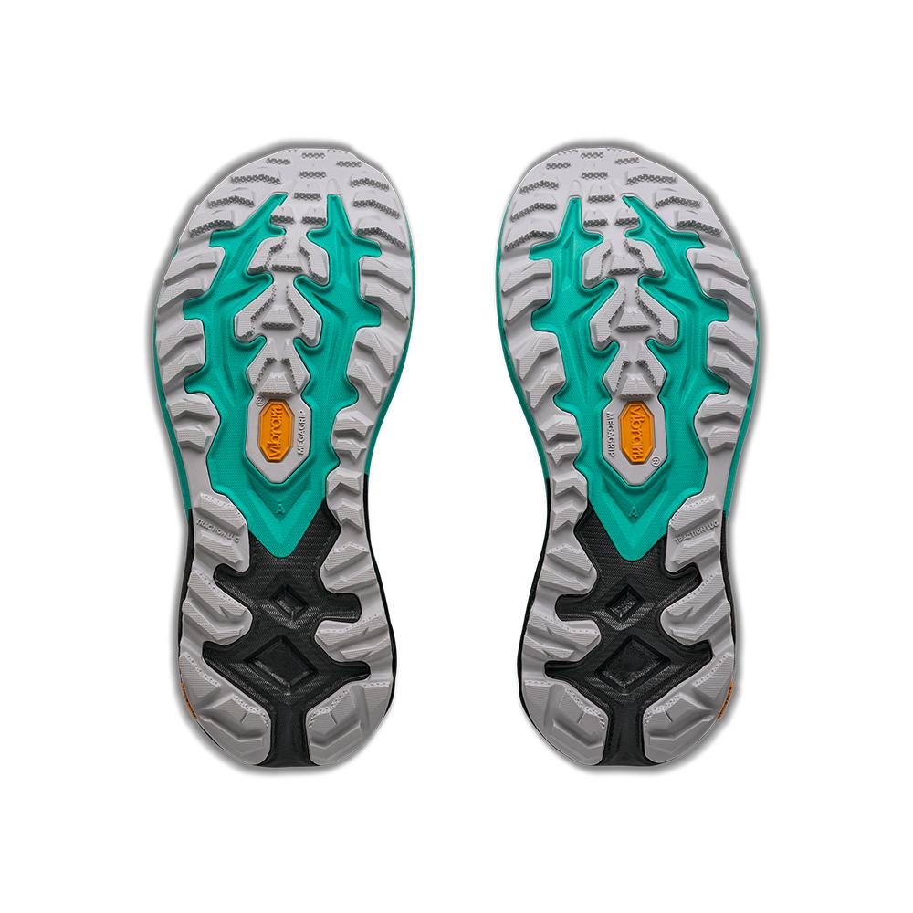 Imagen 8 de Zapatillas de trail running de mujer MAFATE 5 HOKA - Negro / Verde Negro / Verde