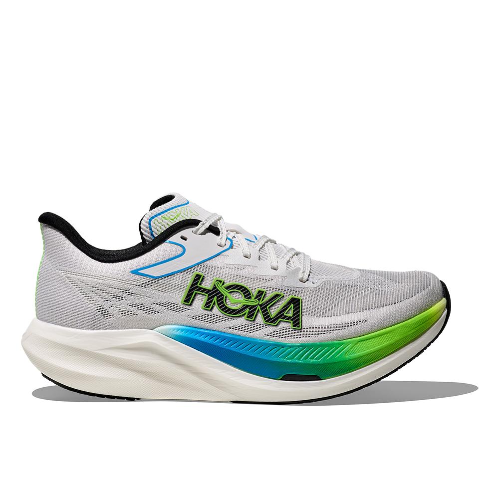 Imagen 1 de Zapatillas de running unisex ROCKET X 3 HOKA - Blanco / Turquesa Blanco / Turquesa