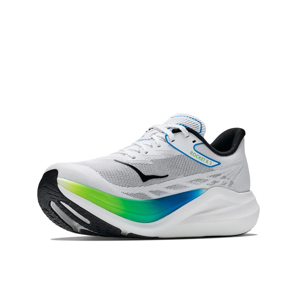 Imagen 3 de Zapatillas de running unisex ROCKET X 3 HOKA - Blanco / Turquesa Blanco / Turquesa