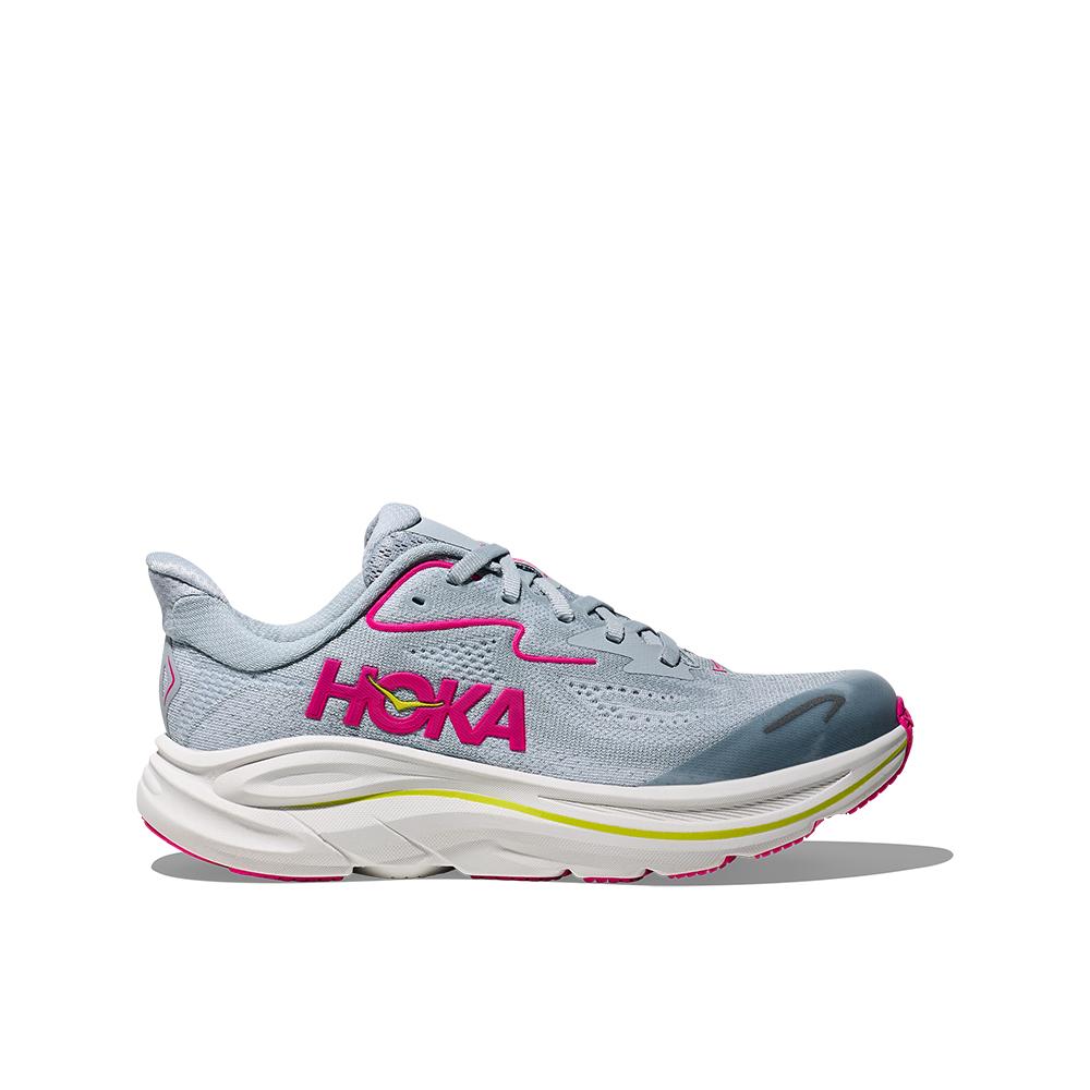 Hoka Zapatillas de running de niños CLIFTON 10 BIG KIDS Gris / Rosa