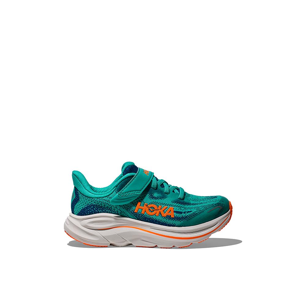 Hoka Zapatillas de running de niños CLIFTON 10 LITTLE KI Azul turquesa / Azul marino