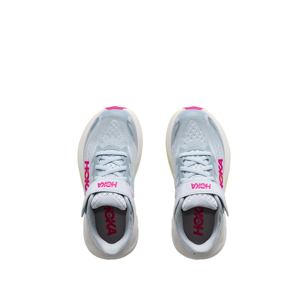 Zapatillas de running de niños CLIFTON 10 LITTLE KI HOKA - Gris / Rosa Gris / Rosa-2