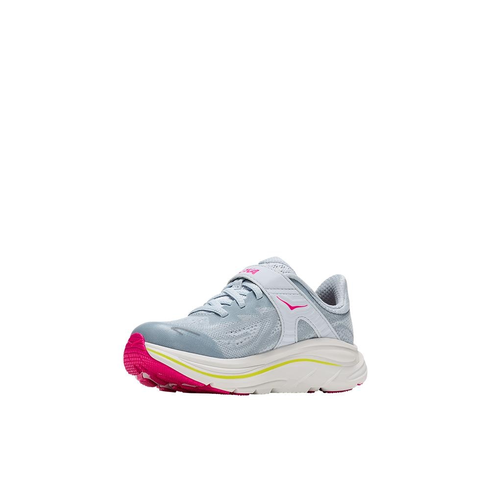 Zapatillas de running de niños CLIFTON 10 LITTLE KI HOKA - Gris / Rosa Gris / Rosa-3