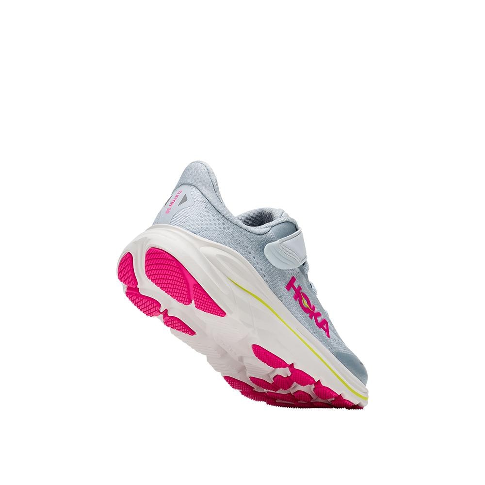 Zapatillas de running de niños CLIFTON 10 LITTLE KI HOKA - Gris / Rosa Gris / Rosa-4