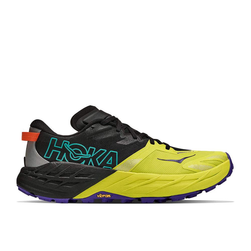 Imagen 0 de Zapatillas de trail running de hombre SPEEDGOAT 7 HOKA Negro / Amarillo