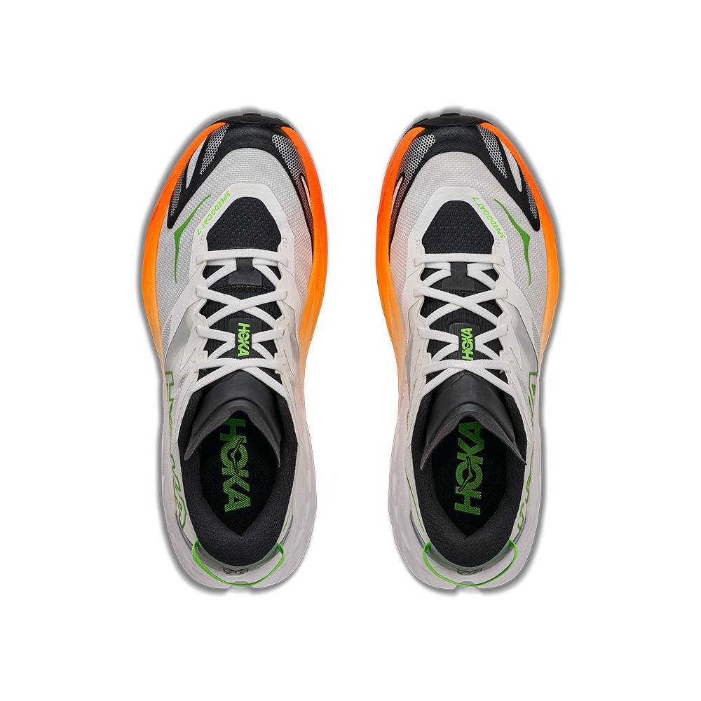 Imagen 3 de Zapatillas de trail running de hombre SPEEDGOAT 7 HOKA - Blanco / Naranja Blanco / Naranja