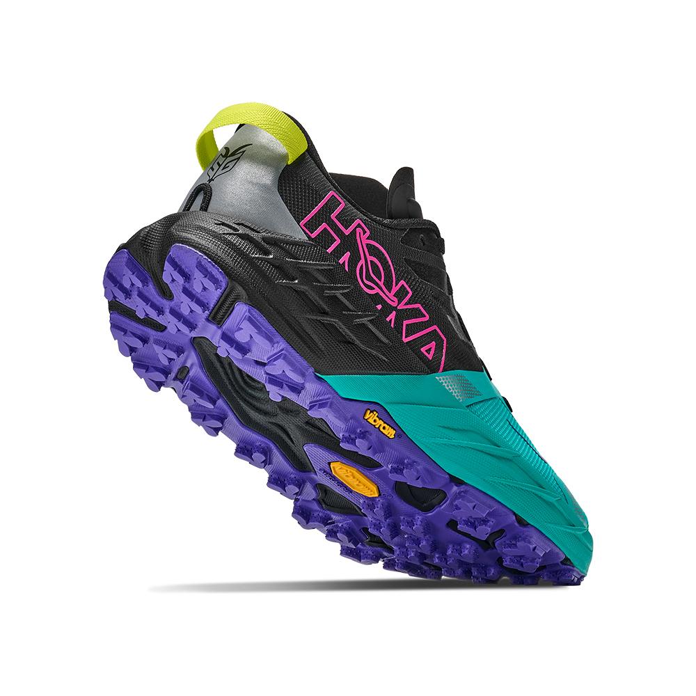 Imagen 6 de Zapatillas de trail running de mujer SPEEDGOAT 7 HOKA - Negro / Verde Negro / Verde