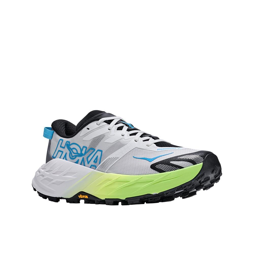Zapatillas de trail running de mujer SPEEDGOAT 7 HOKA - Blanco / Azul Blanco / Azul-3