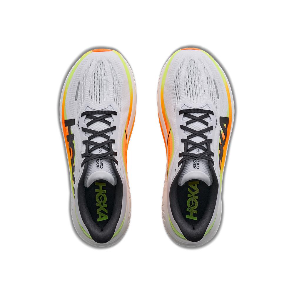 Zapatillas de running de hombre CLIFTON PRO HOKA - Blanco / Naranja Blanco / Naranja-3