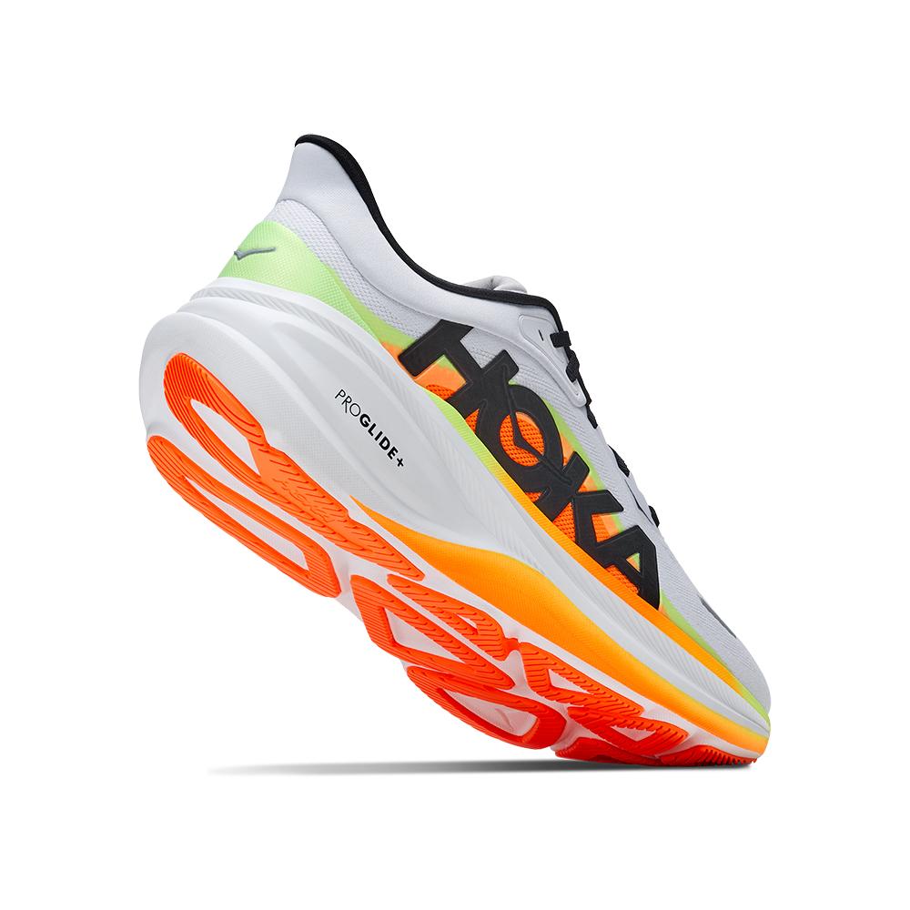Zapatillas de running de hombre CLIFTON PRO HOKA - Blanco / Naranja Blanco / Naranja-5